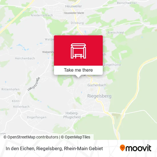 Карта In den Eichen, Riegelsberg