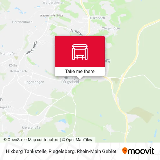 Карта Hixberg Tankstelle, Riegelsberg