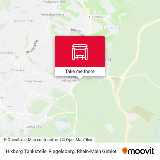 Карта Hixberg Tankstelle, Riegelsberg