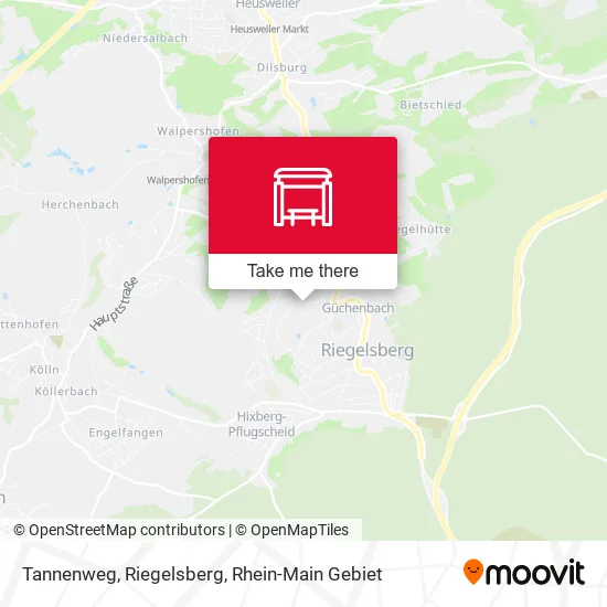 Карта Tannenweg, Riegelsberg