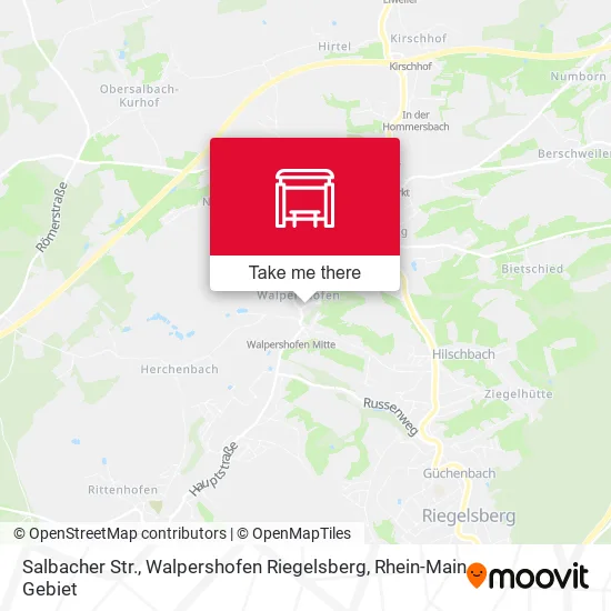 Карта Salbacher Str., Walpershofen Riegelsberg