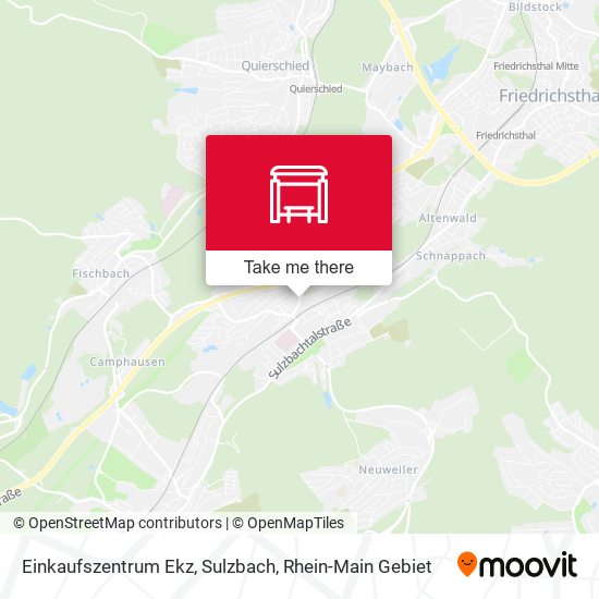 Einkaufszentrum Ekz, Sulzbach map