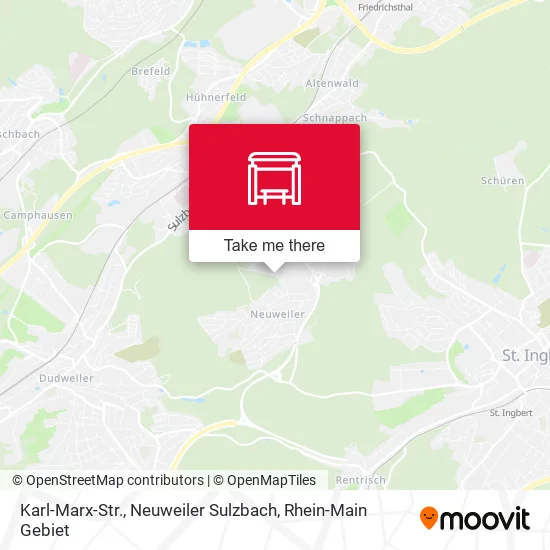 Карта Karl-Marx-Str., Neuweiler Sulzbach