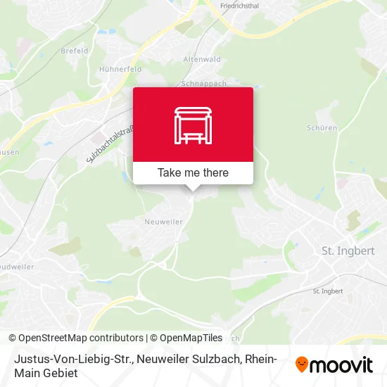 Карта Justus-Von-Liebig-Str., Neuweiler Sulzbach