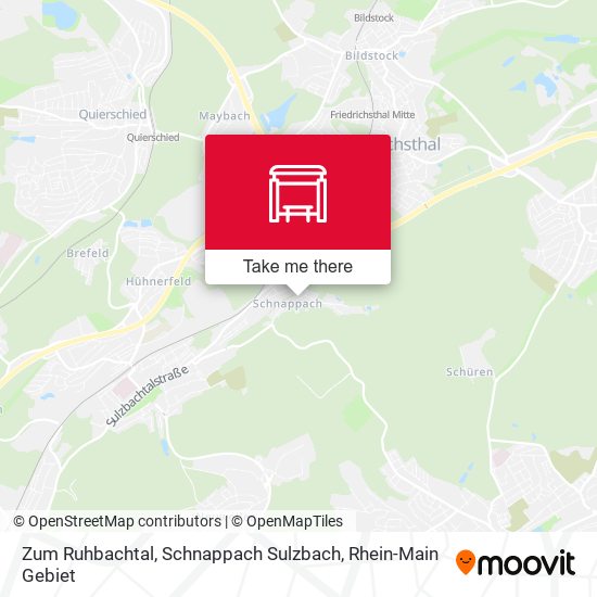 Карта Zum Ruhbachtal, Schnappach Sulzbach