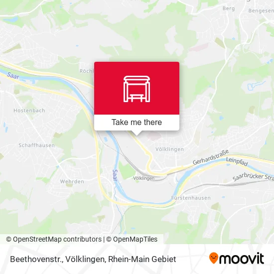 Карта Beethovenstr., Völklingen