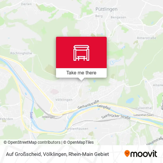 Карта Auf Großscheid, Völklingen