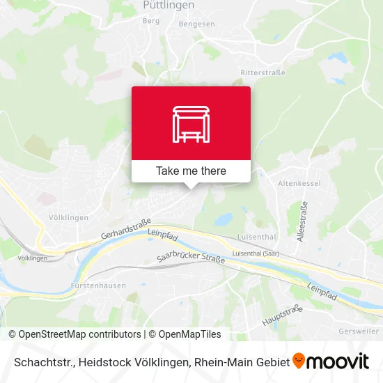 Карта Schachtstr., Heidstock Völklingen