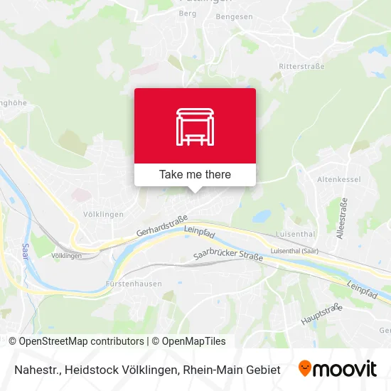 Карта Nahestr., Heidstock Völklingen