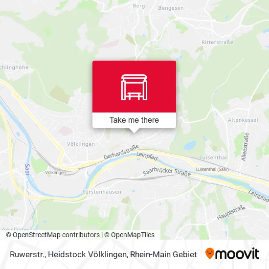 Карта Ruwerstr., Heidstock Völklingen