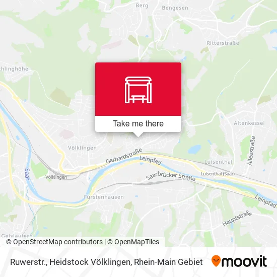 Карта Ruwerstr., Heidstock Völklingen