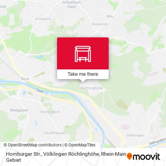 Homburger Str., Völklingen Röchlinghöhe map