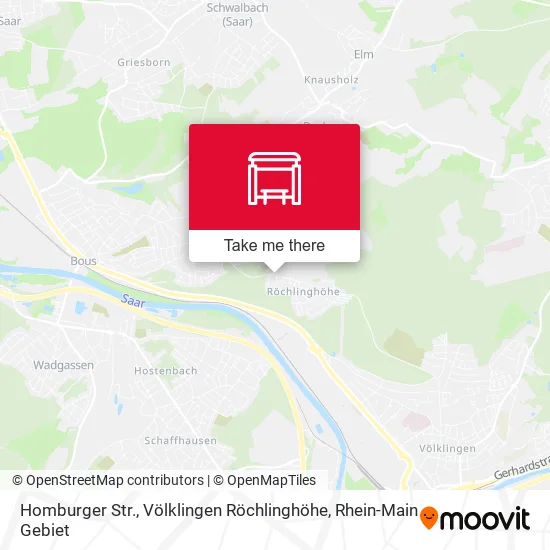 Карта Homburger Str., Völklingen Röchlinghöhe