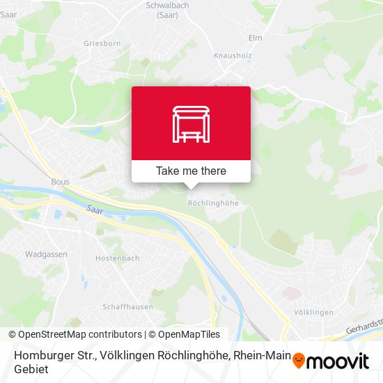 Карта Homburger Str., Völklingen Röchlinghöhe