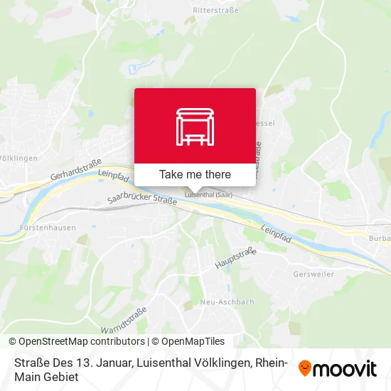 Карта Straße Des 13. Januar, Luisenthal Völklingen