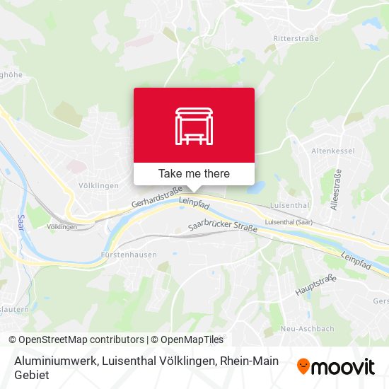 Aluminiumwerk, Luisenthal Völklingen map
