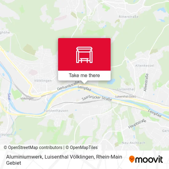 Карта Aluminiumwerk, Luisenthal Völklingen