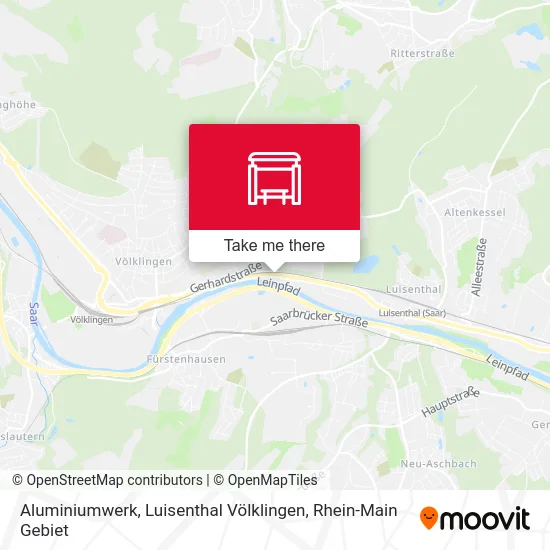 Карта Aluminiumwerk, Luisenthal Völklingen