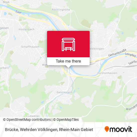 Brücke, Wehrden Völklingen map