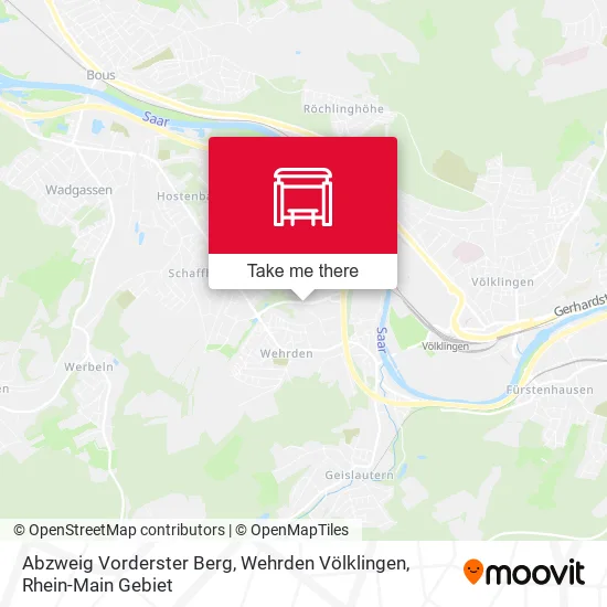Карта Abzweig Vorderster Berg, Wehrden Völklingen