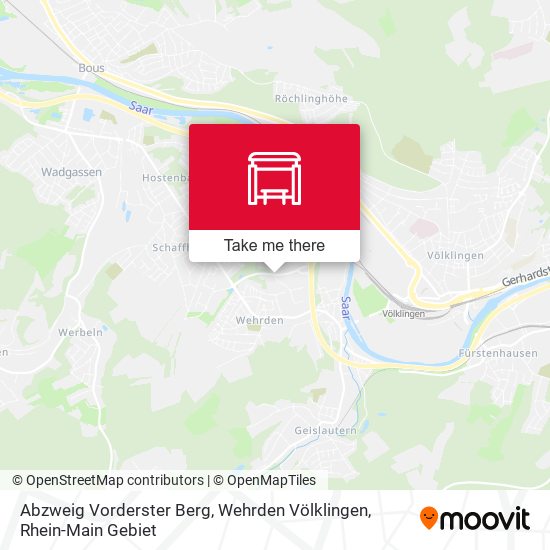 Abzweig Vorderster Berg, Wehrden Völklingen map