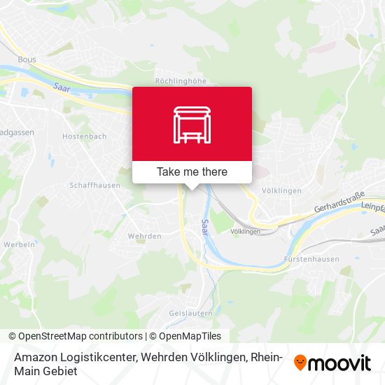 Amazon Logistikcenter, Wehrden Völklingen map