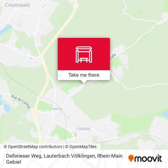 Dellwieser Weg, Lauterbach Völklingen map