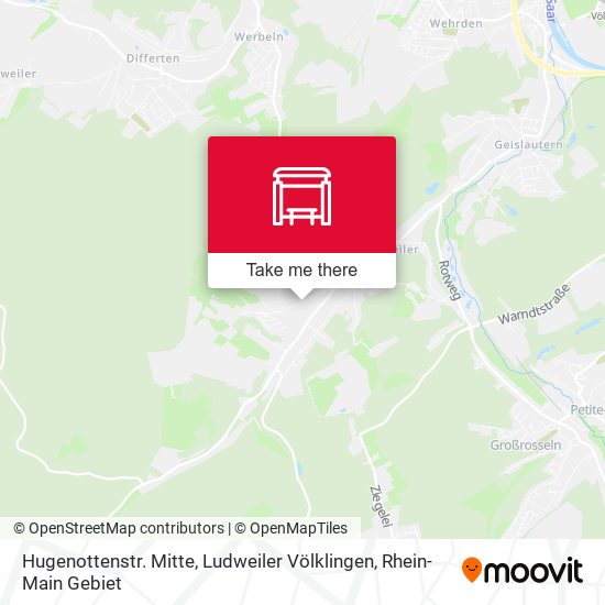 Hugenottenstr. Mitte, Ludweiler Völklingen map