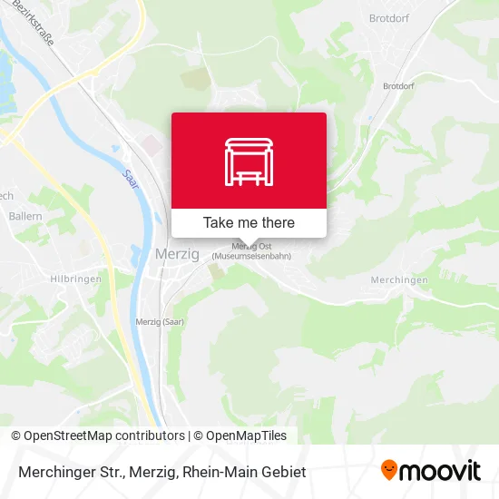 Карта Merchinger Str., Merzig