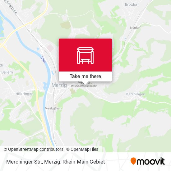 Merchinger Str., Merzig map