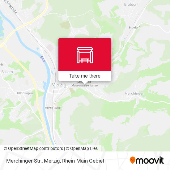 Карта Merchinger Str., Merzig