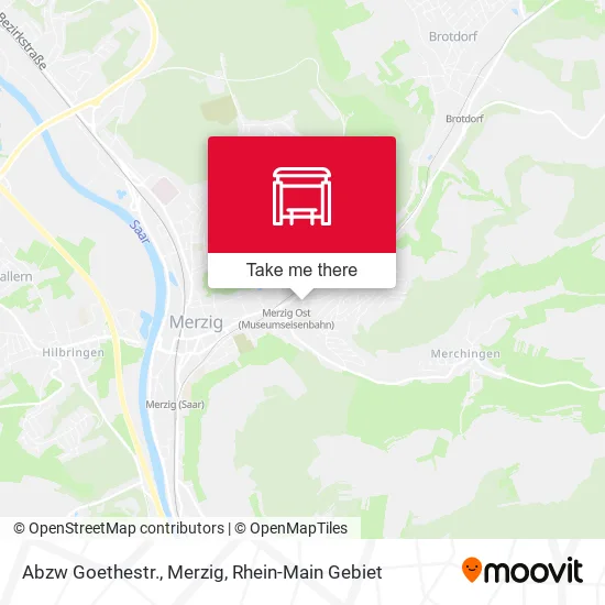 Карта Abzw Goethestr., Merzig