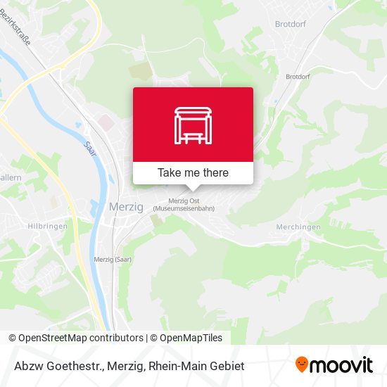 Карта Abzw Goethestr., Merzig