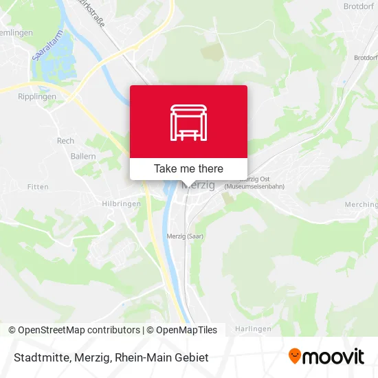 Карта Stadtmitte, Merzig