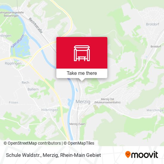 Карта Schule Waldstr., Merzig