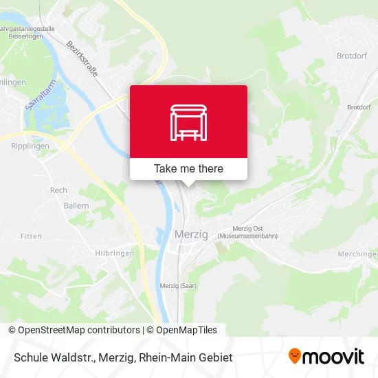Карта Schule Waldstr., Merzig