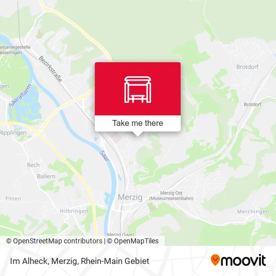 Im Alheck, Merzig map