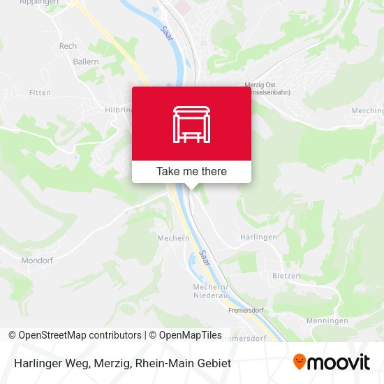 Карта Harlinger Weg, Merzig