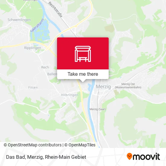 Карта Das Bad, Merzig