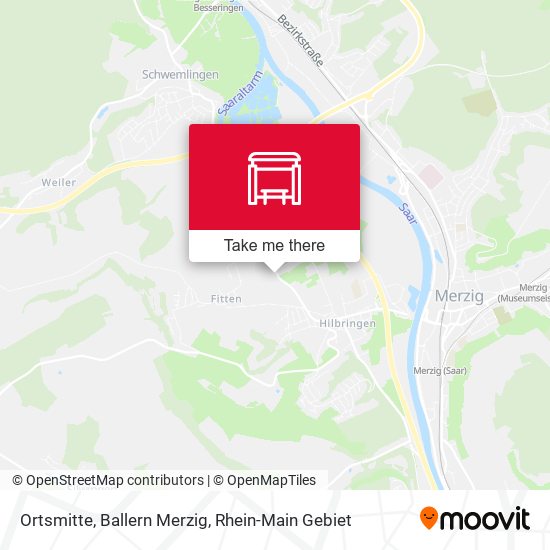 Ortsmitte, Ballern Merzig map