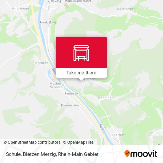 Карта Schule, Bietzen Merzig