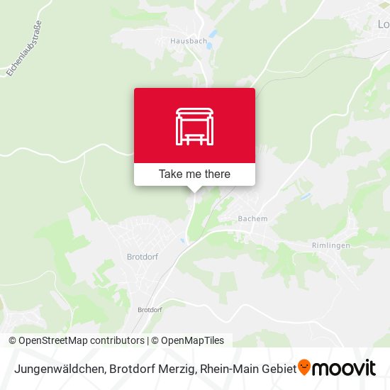 Jungenwäldchen, Brotdorf Merzig map