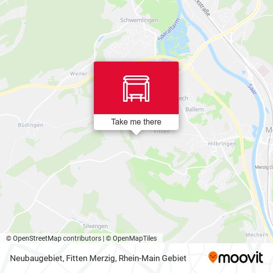 Карта Neubaugebiet, Fitten Merzig