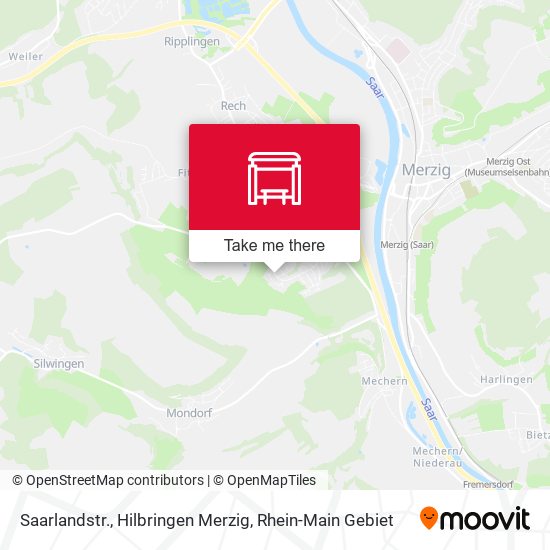 Карта Saarlandstr., Hilbringen Merzig