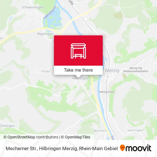Карта Mecherner Str., Hilbringen Merzig