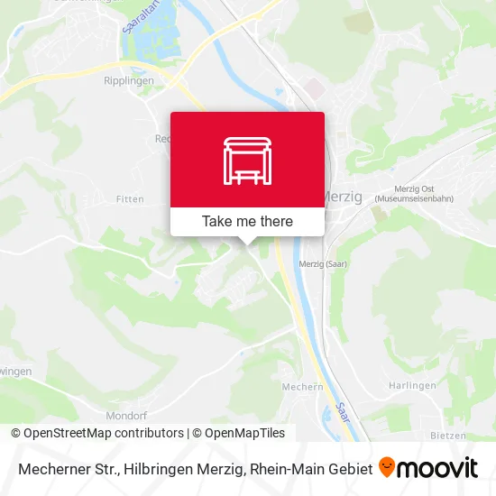 Карта Mecherner Str., Hilbringen Merzig