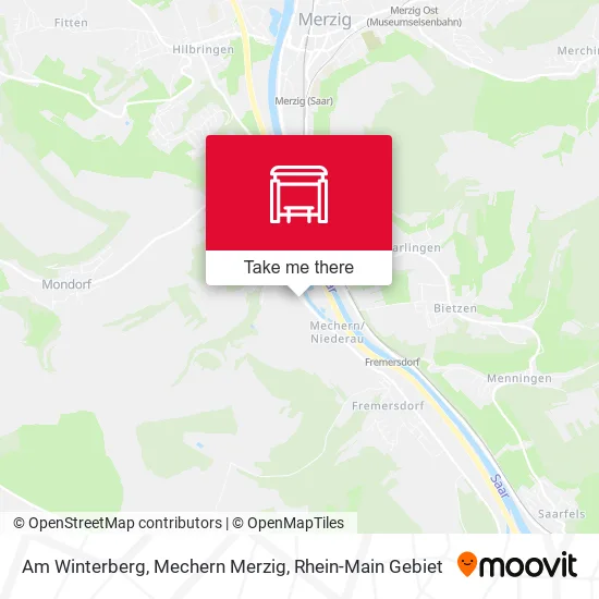 Карта Am Winterberg, Mechern Merzig
