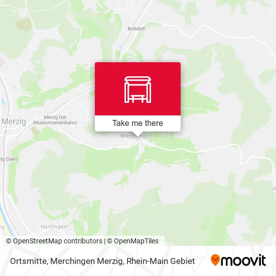 Ortsmitte, Merchingen Merzig map