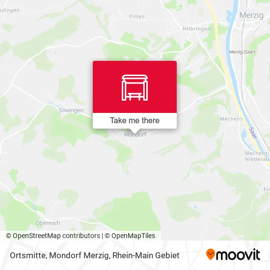 Карта Ortsmitte, Mondorf Merzig