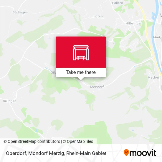 Карта Oberdorf, Mondorf Merzig